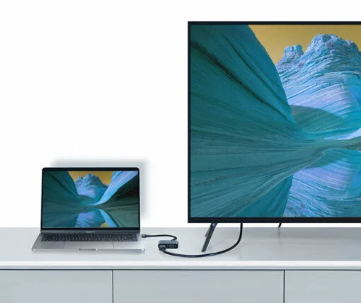 Bộ chuyển đổi USB Type-C sang HDMI+VGA màu xám, kèm cổng sạc Ugreen (50505)