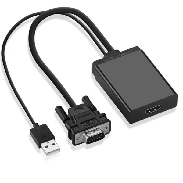 Bộ chuyển đổi VGA và âm thanh sang HDMI có nguồn Ugreen 40213 MM106