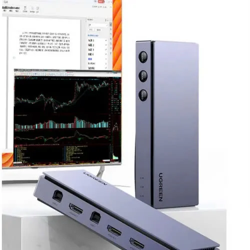 Bộ Chuyển KVM HDMI 2 PC Sang 1 Màn Hình Hỗ Trợ 4K@30Hz Ugreen 80187 CM315