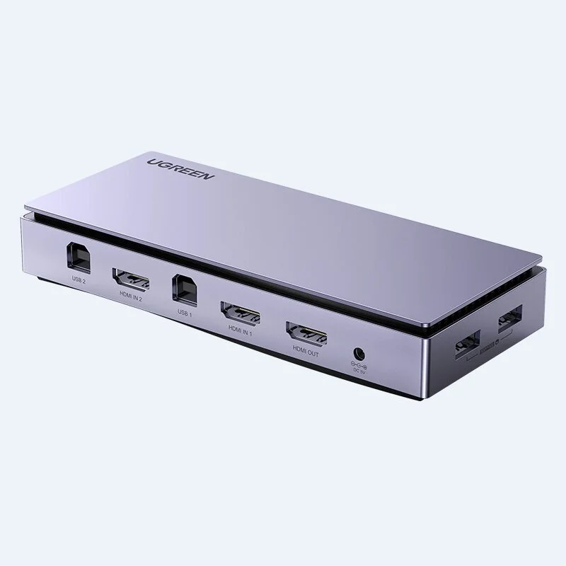 Bộ Chuyển KVM HDMI 2 PC Sang 1 Màn Hình Hỗ Trợ 4K@30Hz Ugreen 80187 CM315