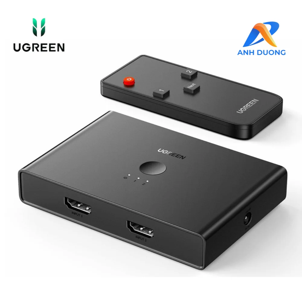 Bộ chuyển mạch HDMI 2.0 2 cổng vào 4 cổng ra Ugreen (70690)