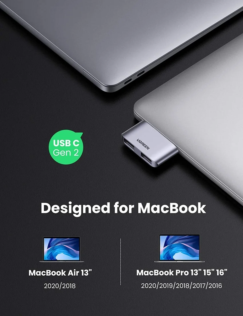 Bộ chuyển Type C sang USB cho Macbook UGREEN 10913