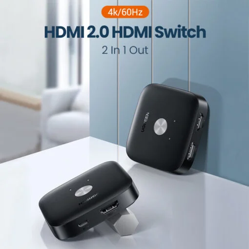 Bộ gộp HDMI 2 vào 1 ra hỗ trợ 4Kx2K 60hz Ugreen (80126) — ảnh 2
