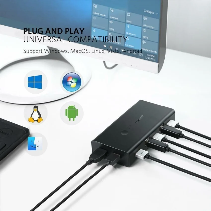 Bộ gộp HDMI 2 vào 1 ra Ugreen (50744) CM315 — ảnh 3