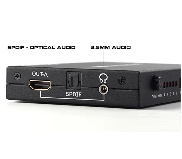 Bộ gộp HDMI 4 vào 2 ra, hỗ trợ 1080P 3D màu đen Ugreen (40216) — ảnh 4