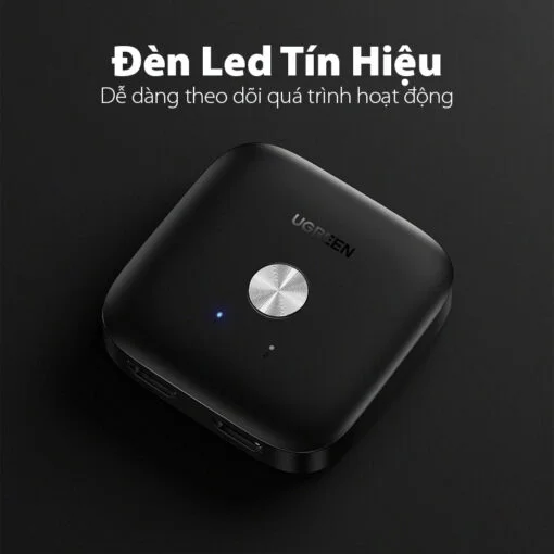 Bộ gộp HDMI 4K30Hz 3x1, 3 vào 1 màu đen Ugreen (80125)
