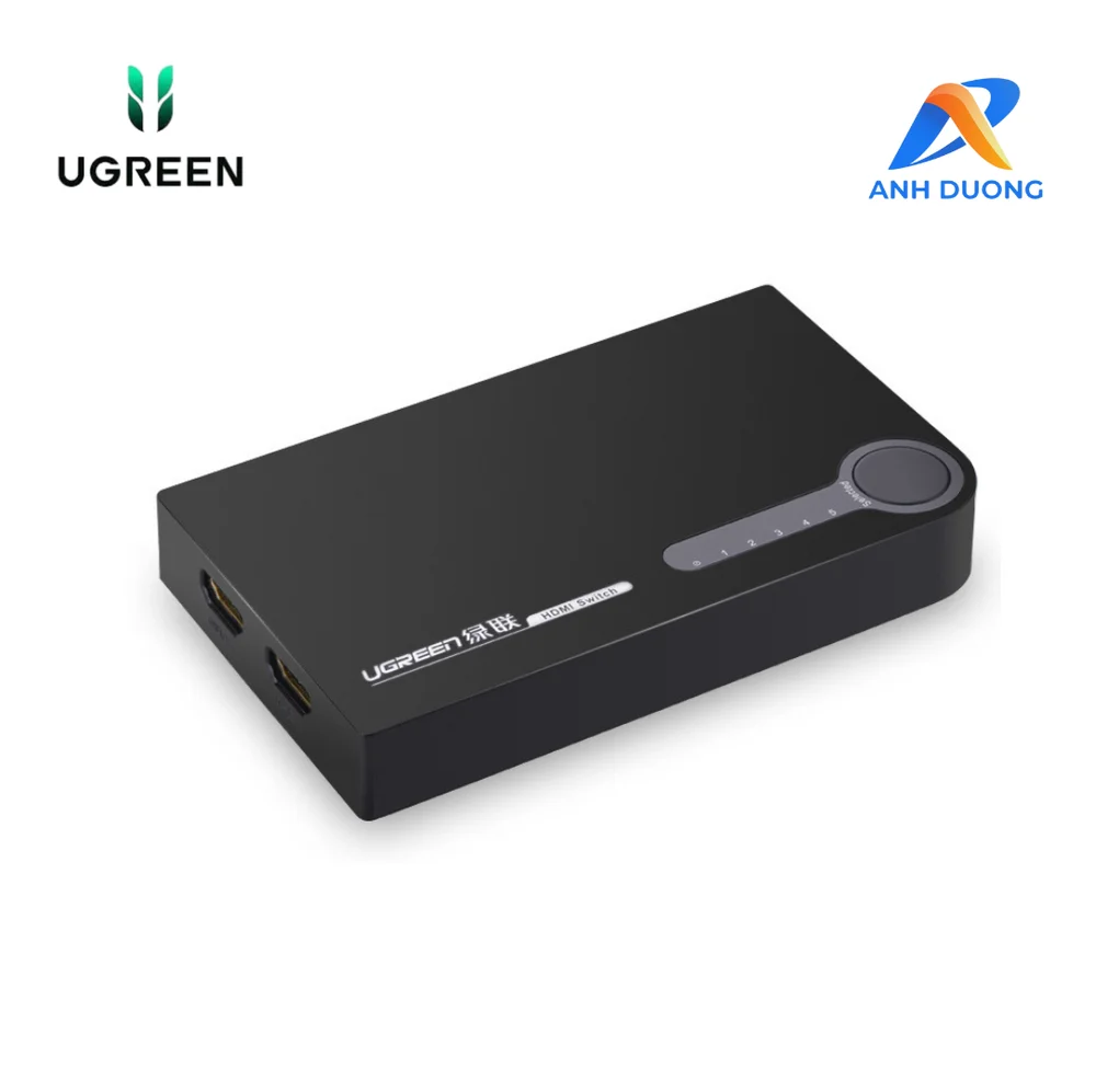 Bộ gộp HDMI 5X1, 5 vào 1 ra màu đen Ugreen (20639)