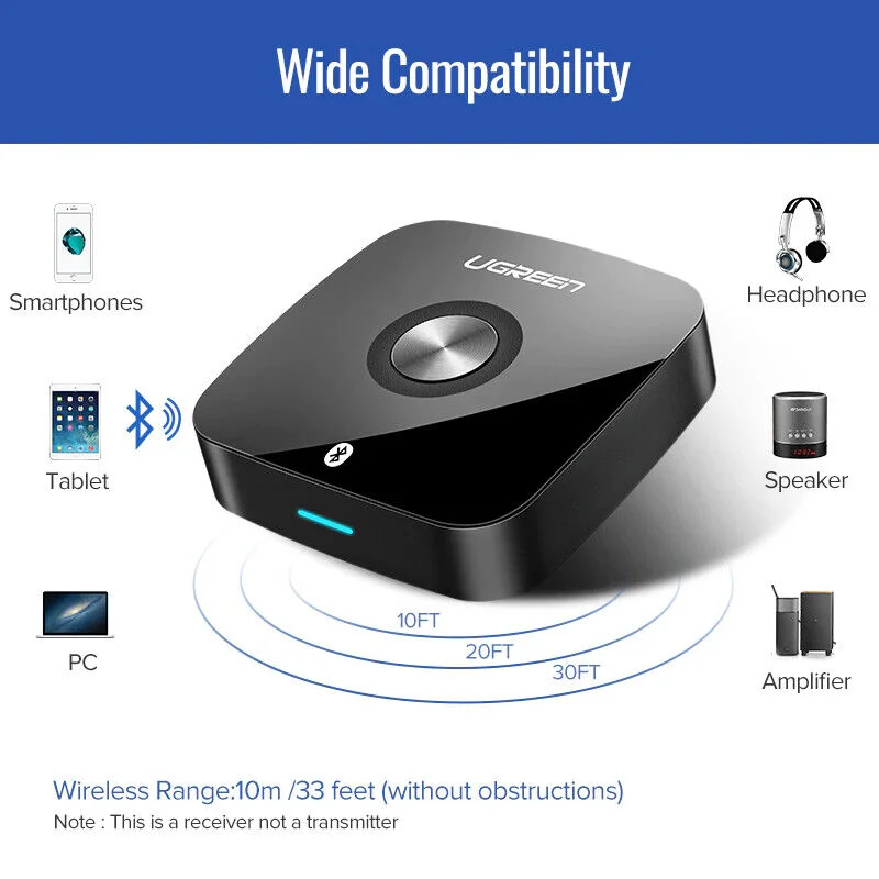Bộ nhận âm thanh Bluetooth 4.1 Ugreen (30444)