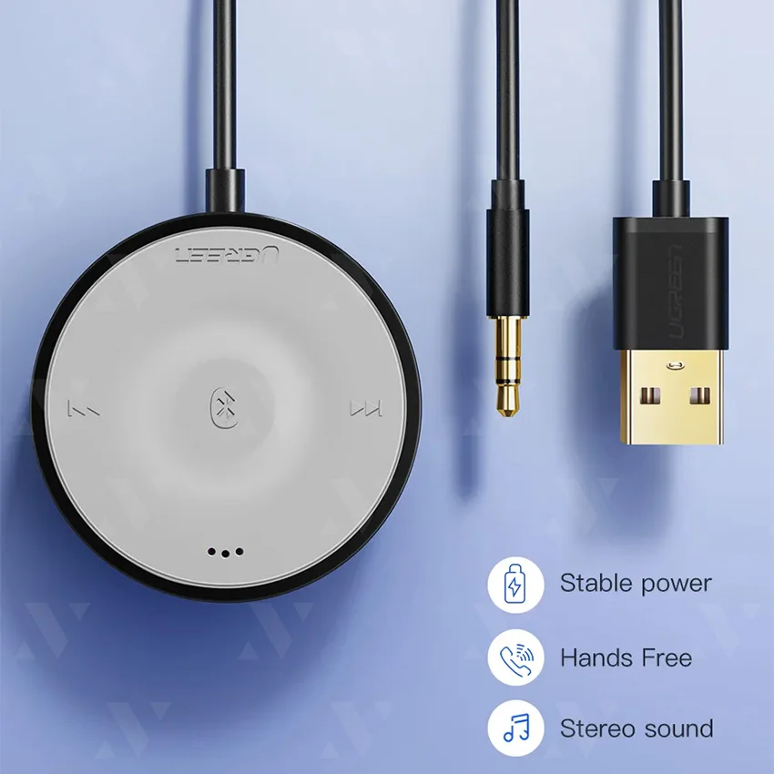 Bộ nhận âm thanh Bluetooth trên xe hơi 4.2 APTX Ugreen (40760) — ảnh 2