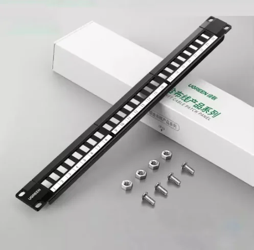 Bộ nối RJ45 cho dây mạng Cat5E và Cat6 24 cổng ugreen (80445)