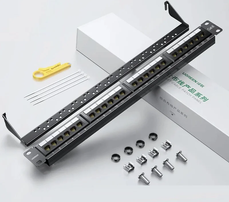 Bộ nối RJ45 cho dây mạng Cat6 24 cổng Ugreen (70423)