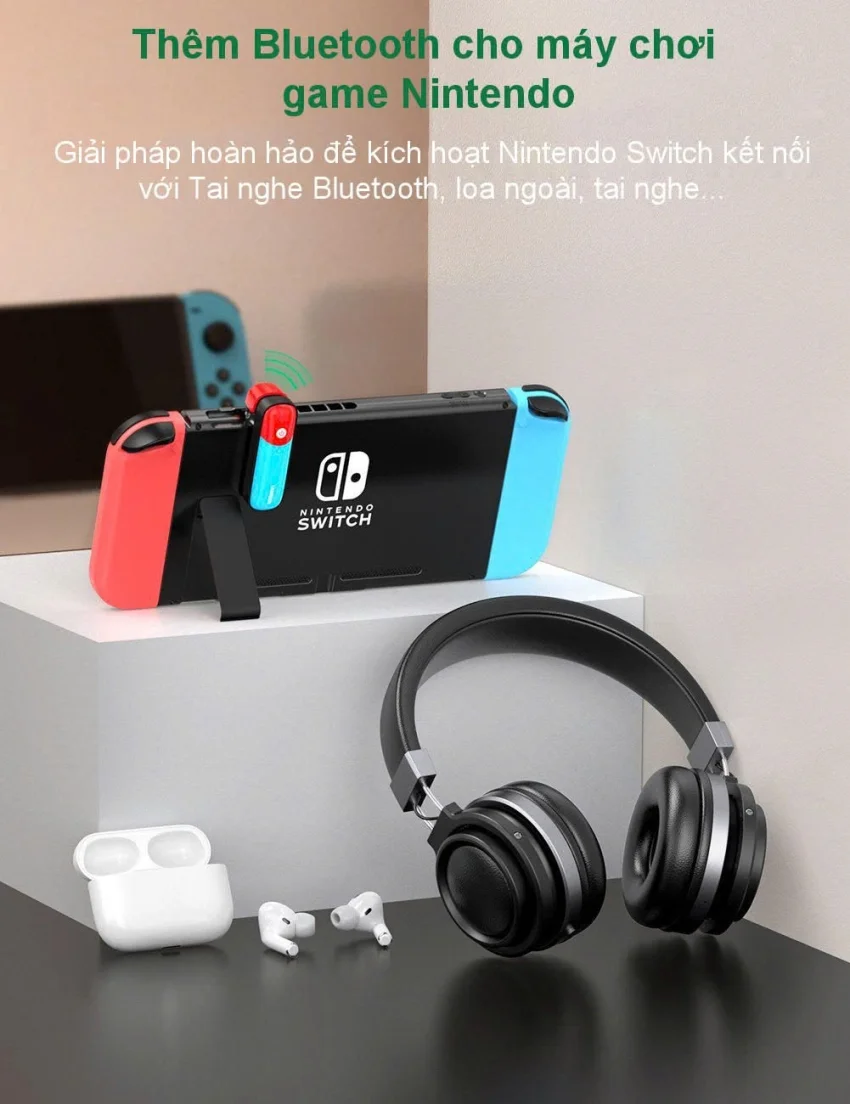 Bộ phát Bluetooth cho máy chơi game Nintendo Switch hỗ trợ APTX Low Latency UGREEN 80188 — ảnh 3