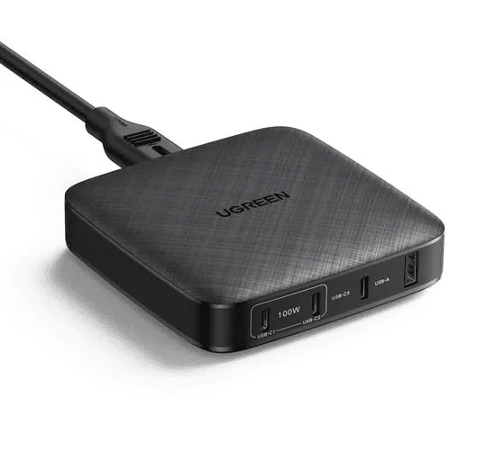 Bộ sạc nhanh 100W để bàn UGREEN 70869 Chuẩn sạc nhanh PD, QC 3.0 – Sạc được cho laptop