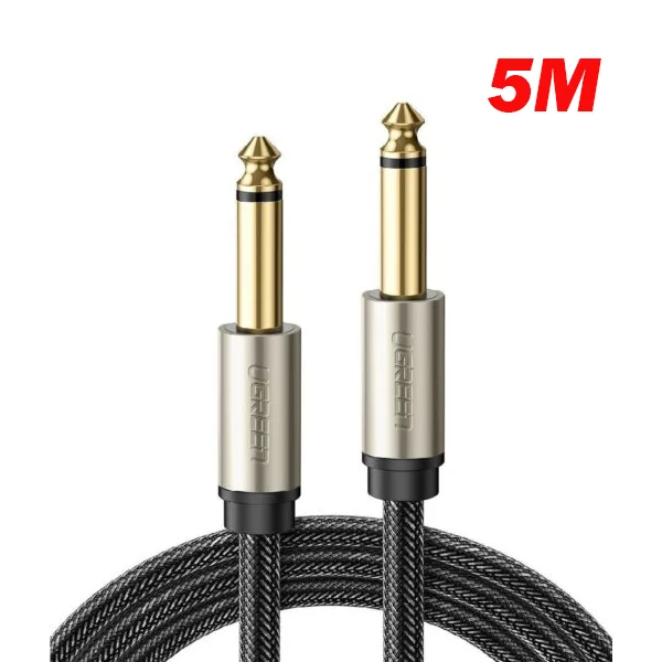 Cáp âm thanh 2 đầu 6.5mm dương cao cấp dài dài 5M Ugreen (40813) AV128