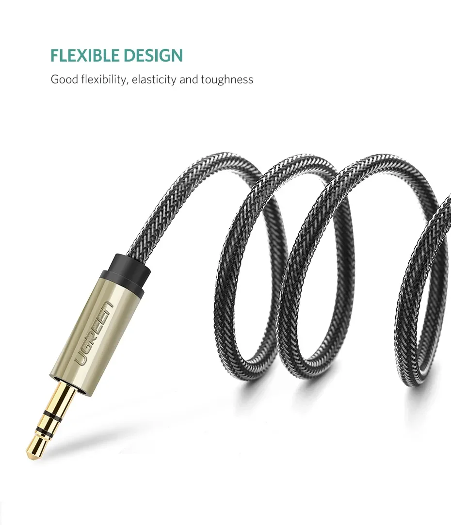 Cáp Audio 3.5mm Sang 6.5mm Dài 2M Ugreen 10628 AV127