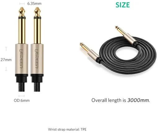 Cáp Audio 3.5mm Sang 6.5mm Dài 2M Ugreen 10628 AV127 — ảnh 4