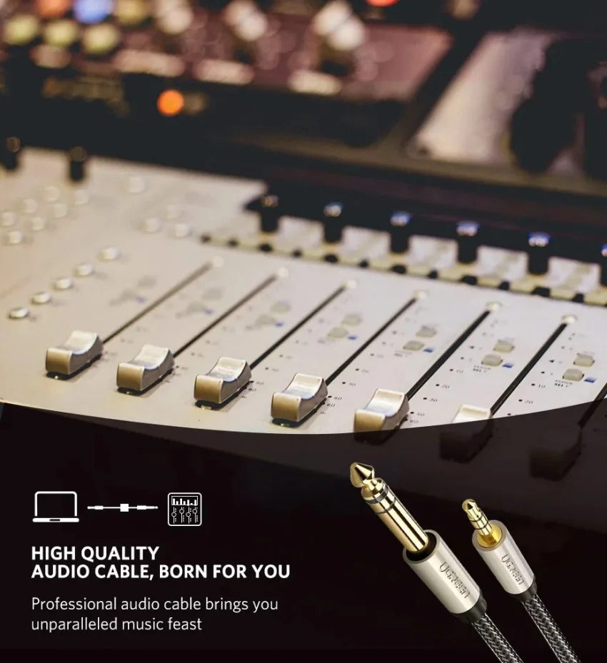 Cáp Audio 3.5mm Sang 6.5mm Dài 2M Ugreen 10628 AV127 — ảnh 7