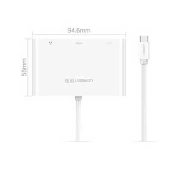 Cáp chuyển đổi USB-C to VGA, LAN, USB 3.0, USB 2.0 Ugreen 30439 — ảnh 4