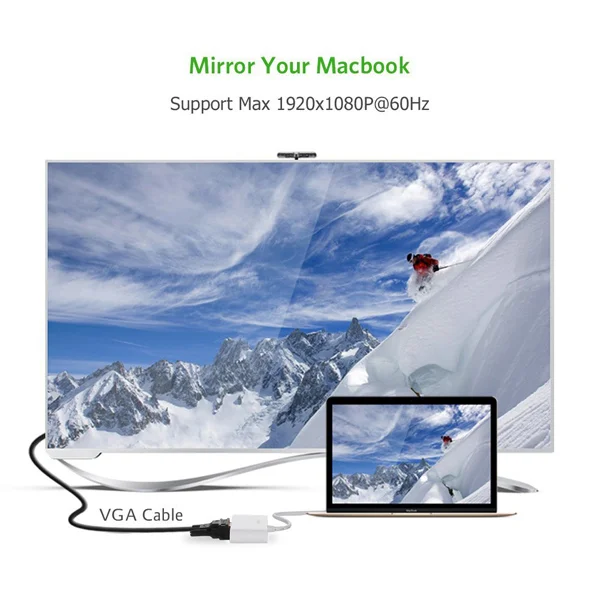 Cáp chuyển đổi USB-C to VGA, LAN, USB 3.0, USB 2.0 Ugreen 30439 — ảnh 5