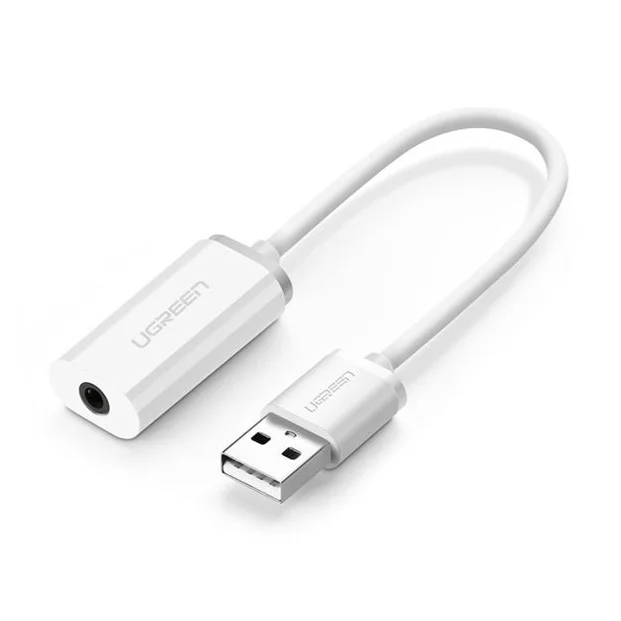 Cáp chuyển USB ra audio 3.5mm hỗ trợ Mic và Tai Nghe Ugreen (30712)