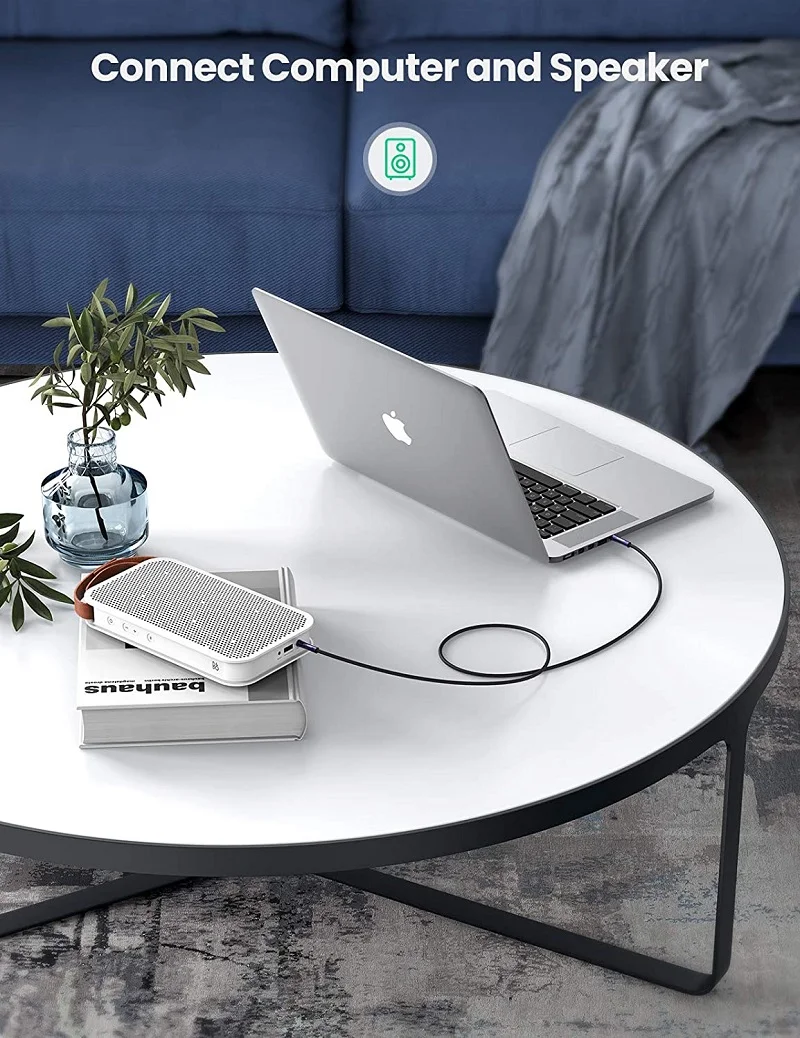 Cáp dữ liệu AV 3.5mm màu đen truyền âm thanh dài 2M Ugreen (80852) — ảnh 7