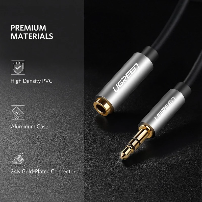 Cáp dữ liệu AV 3.5mm nối dài dài 2M Ugreen 50241 AV190 — ảnh 4