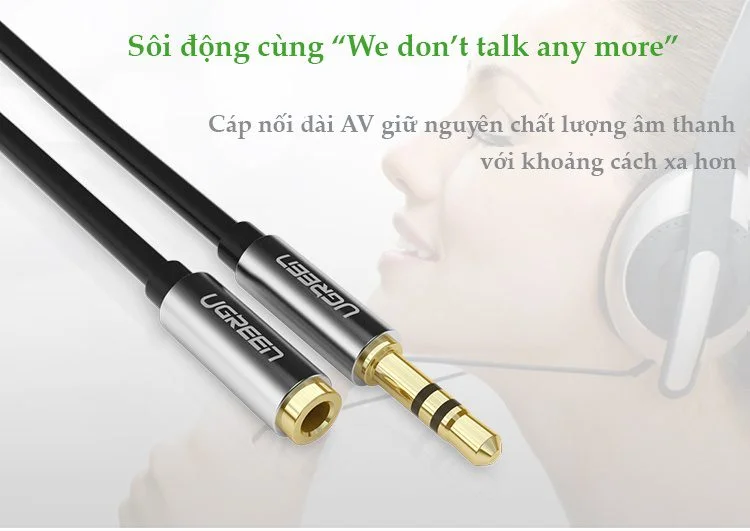 Cáp dữ liệu AV 3.5mm nối dài truyền âm thanh dài 5M Ugreen 10538 — ảnh 8