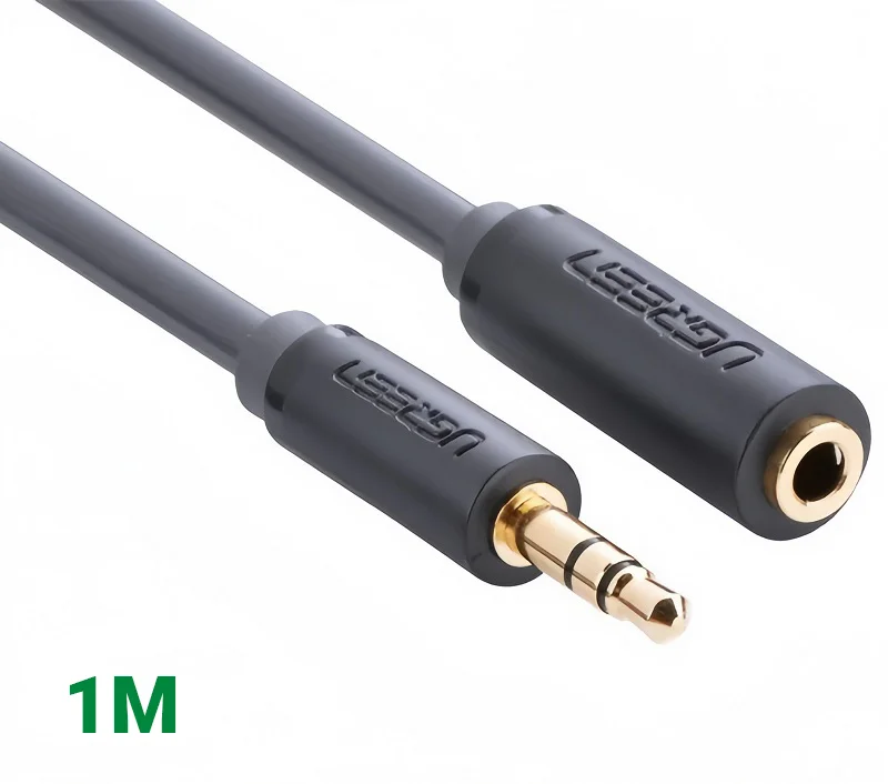 Cáp dữ liệu AV 3.5mm nối dài truyền âm thanh dài1M màu đen Ugreen 10782