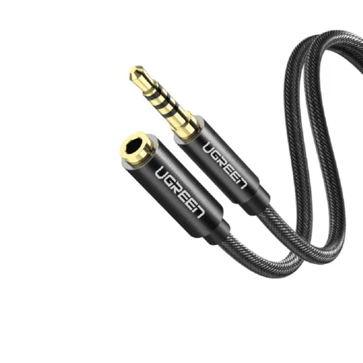 Cáp dữ liệu AV 3.5mm nối dài truyền âm thanh màu đen dài 0.5M Ugreen (60845)