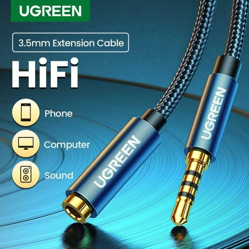 Cáp dữ liệu AV 3.5mm nối màu xanh dài 3M Ugreen 70878 AV118 — ảnh 8