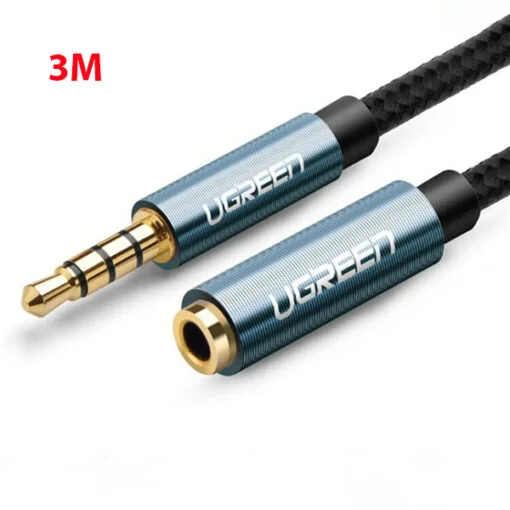 Cáp dữ liệu AV 3.5mm nối màu xanh dài 3M Ugreen 70878 AV118