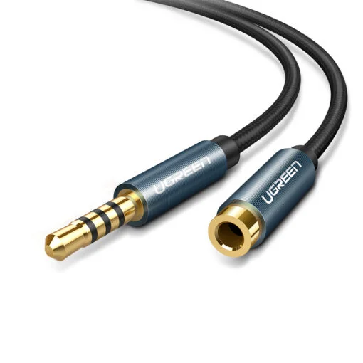 Cáp dữ liệu AV 3.5mm nối màu xanh dài truyền âm thanh dài 1M Ugreen 40673 AV118 — ảnh 2