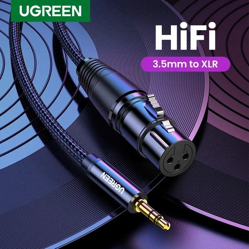 Cáp dữ liệu AV 3.5mm ra XLR truyền âm thanh màu đen, dài 2M Ugreen (20244) — ảnh 3