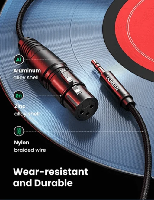 Cáp dữ liệu AV 3.5mm ra XLR Ugreen 1M Ugreen (20763) — ảnh 4