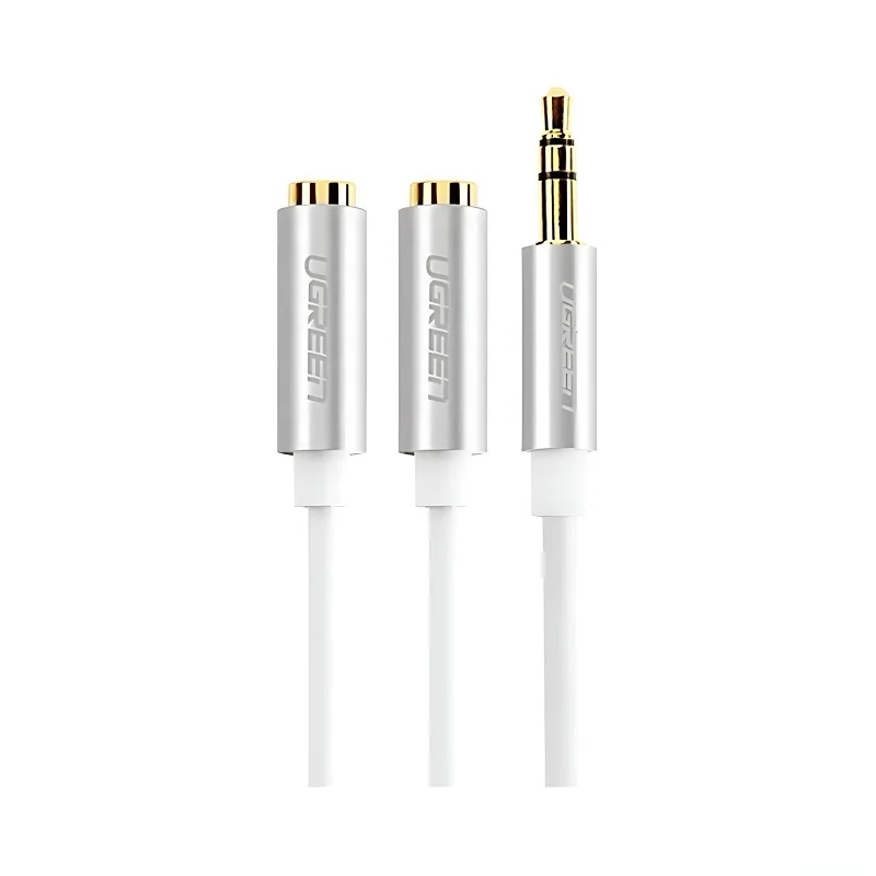 Cáp dữ liệu AV 3.5mm sang 2 đầu 3.5mm truyền âm thanh dài 20cm Ugreen (10780) — ảnh 2