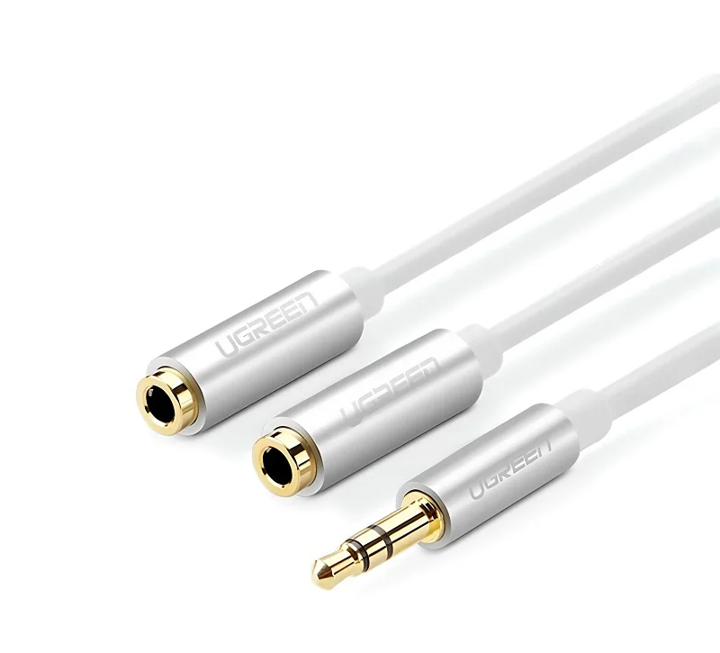 Cáp dữ liệu AV 3.5mm sang 2 đầu 3.5mm truyền âm thanh dài 20cm Ugreen (10780)