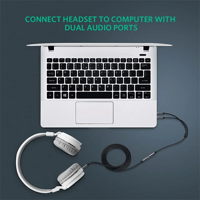 Cáp dữ liệu AV 3.5mm sang 2 đầu 3.5mm truyền âm thanh dài 20cm Ugreen (10790)