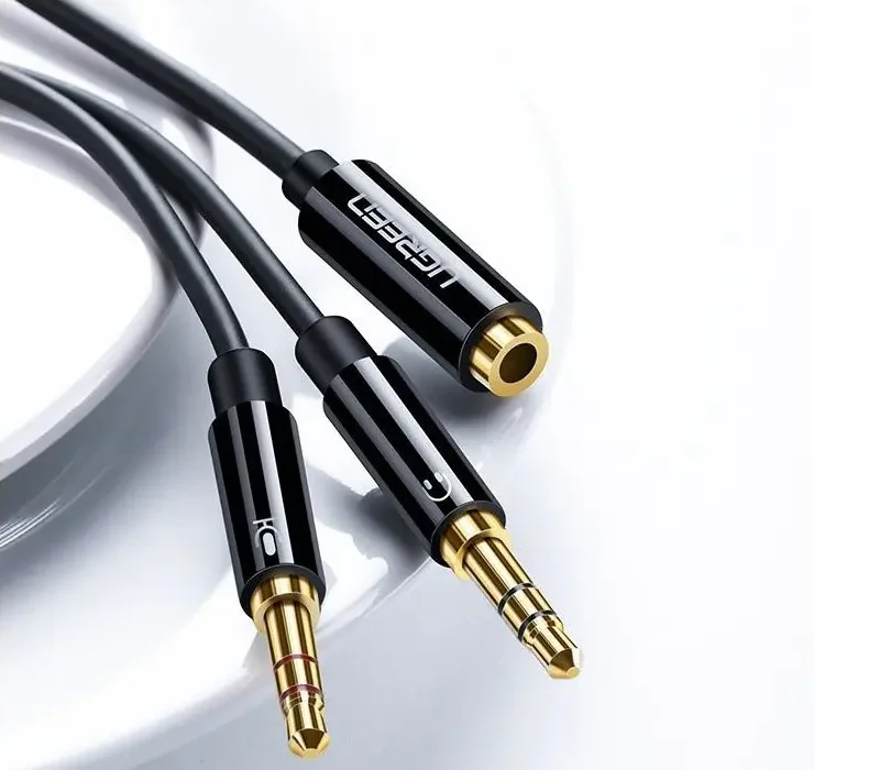 Cáp dữ liệu AV 3.5mm sang 2 đầu 3.5mm truyền âm thanh dài 20CM Ugreen (20898) — ảnh 3