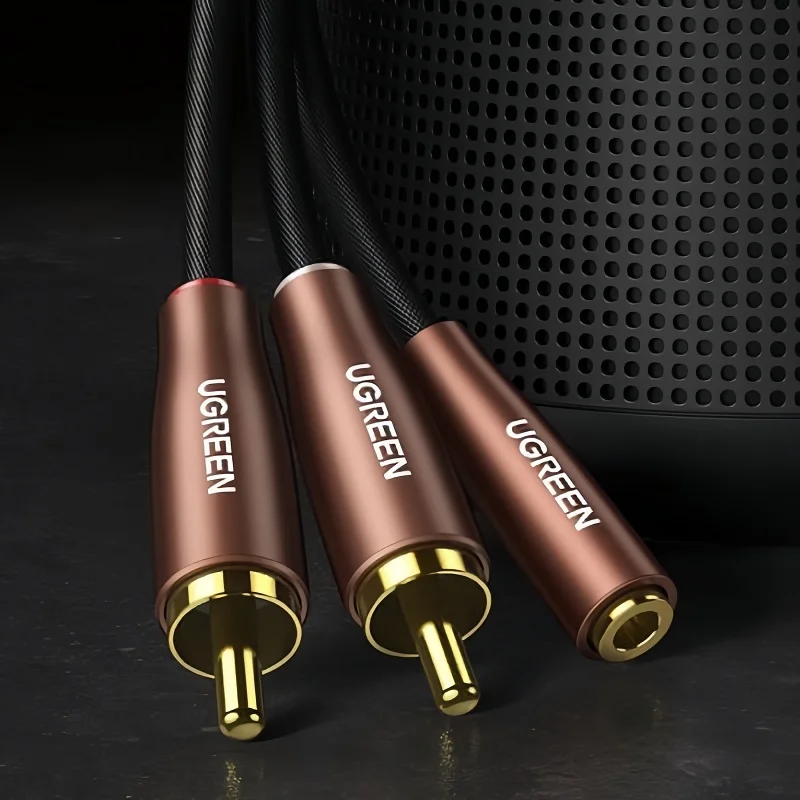 Cáp dữ liệu AV 3.5mm sang 2RCA dài 1M Ugreen 80845 AV170 — ảnh 5