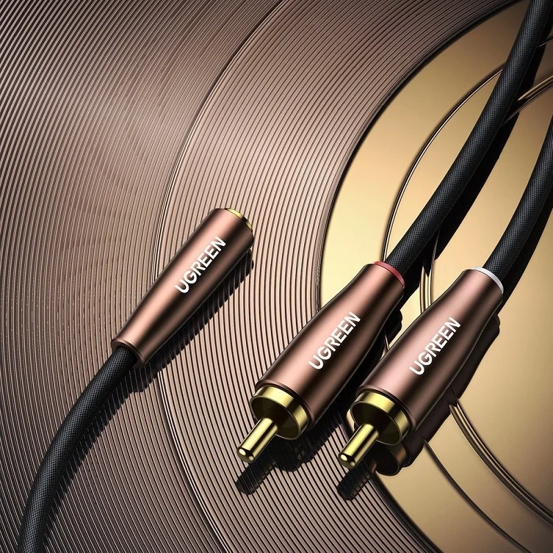 Cáp dữ liệu AV 3.5mm sang 2RCA dài 2M Ugreen 50131 AV198 — ảnh 3