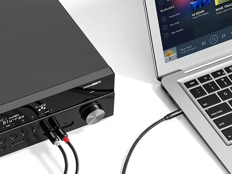 Cáp dữ liệu AV 3.5mm sang 2RCA truyền âm thanh dài 1M Ugreen (60240) — ảnh 4