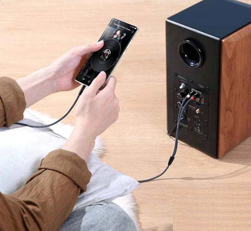 Cáp dữ liệu AV 3.5mm sang 2RCA truyền âm thanh dài 1M Ugreen (60240) — ảnh 9