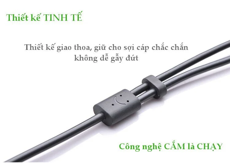 Cáp dữ liệu AV 3.5mm sang 2RCA truyền âm thanh dài 25cm Ugreen (10561) — ảnh 10