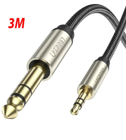 Cáp dữ liệu AV 3.5mm sang 6.5 mm truyền âm thanh dài 3M Ugreen 10629 AV127