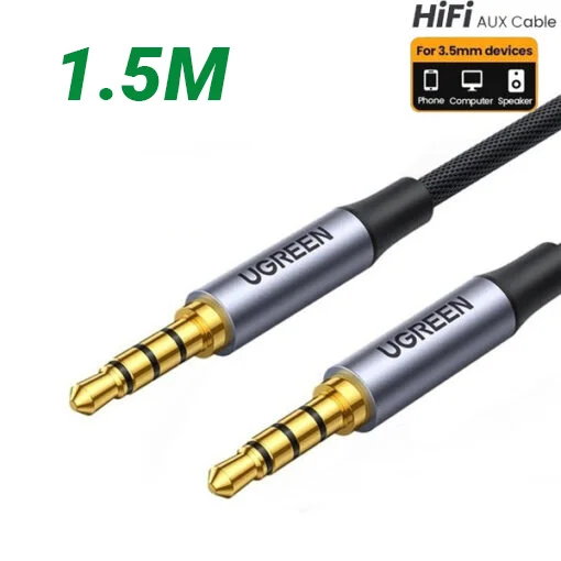Cáp dữ liệu AV 3.5mm truyền âm thanh dài 1.5m màu xanh Ugreen 20497 AV183