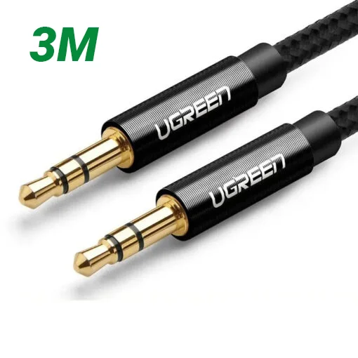 Cáp dữ liệu AV 3.5mm truyền âm thanh dài 3M màu đen Ugreen 50364 AV112