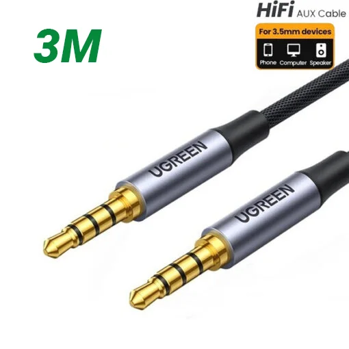 Cáp dữ liệu AV 3.5mm truyền âm thanh dài 3M Ugreen 20785 AV183