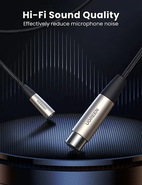 Cáp dữ liệu AV XLR nối dài màu xám, dài 1M Ugreen (20499) — ảnh 2