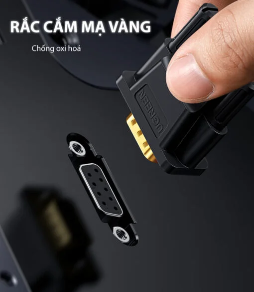 Cáp dữ liệu cáp COM RS-232 female to female, màu đen, truyền dữ liệu giữa máy tính và modem dài 1.5M Ugreen (60310) — ảnh 5