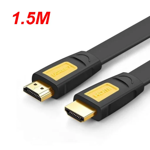 Cáp dữ liệu dạng dẹt HDMI 1.4 truyền âm thanh hình ảnh màu đen dài 1.5M Ugreen 11184 HD101